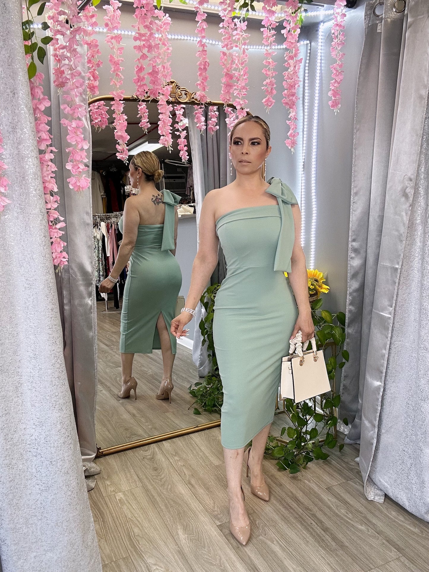 Ana Rosa Dress (Sage)