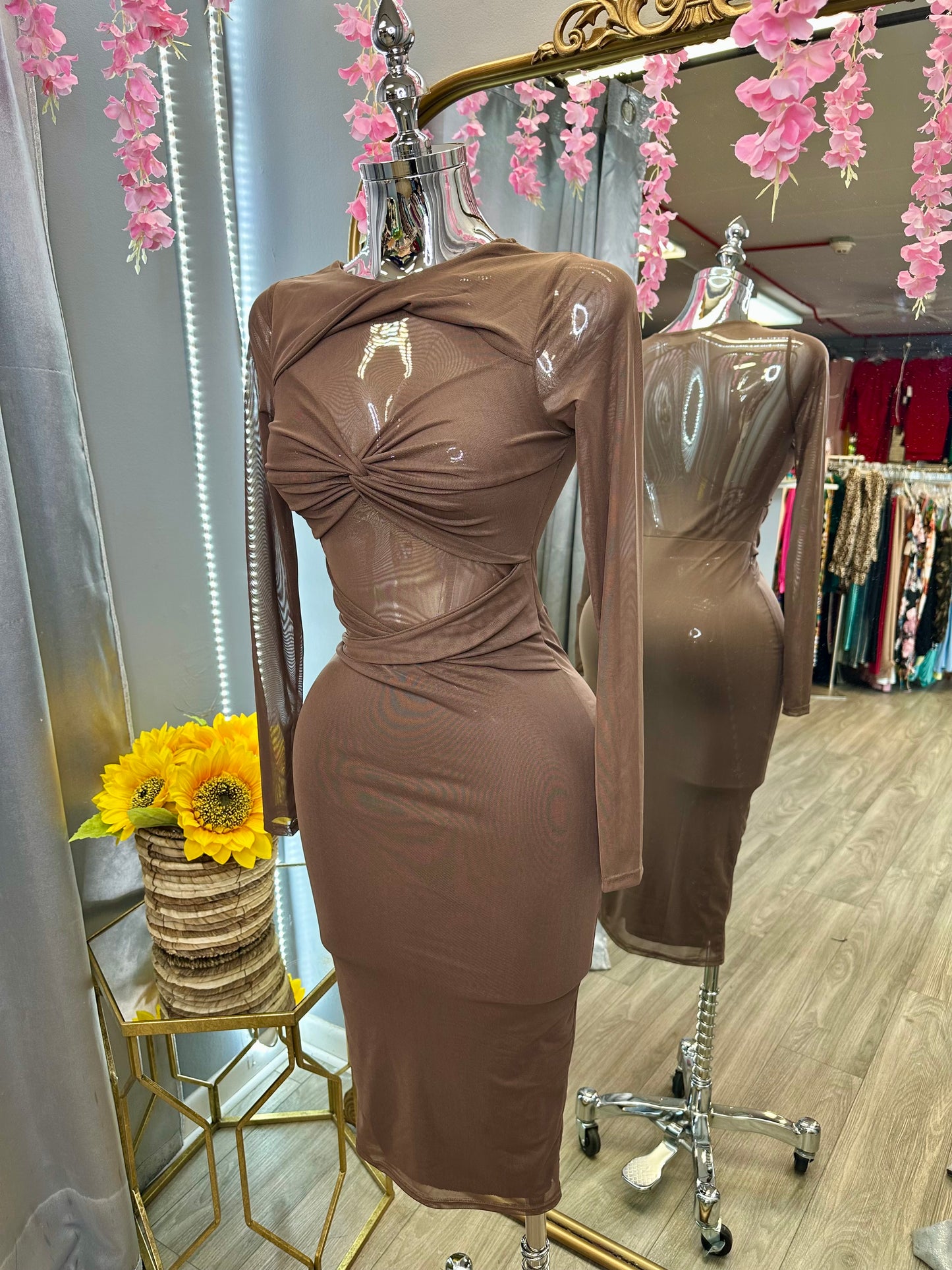 Leidy Dress (Brown)