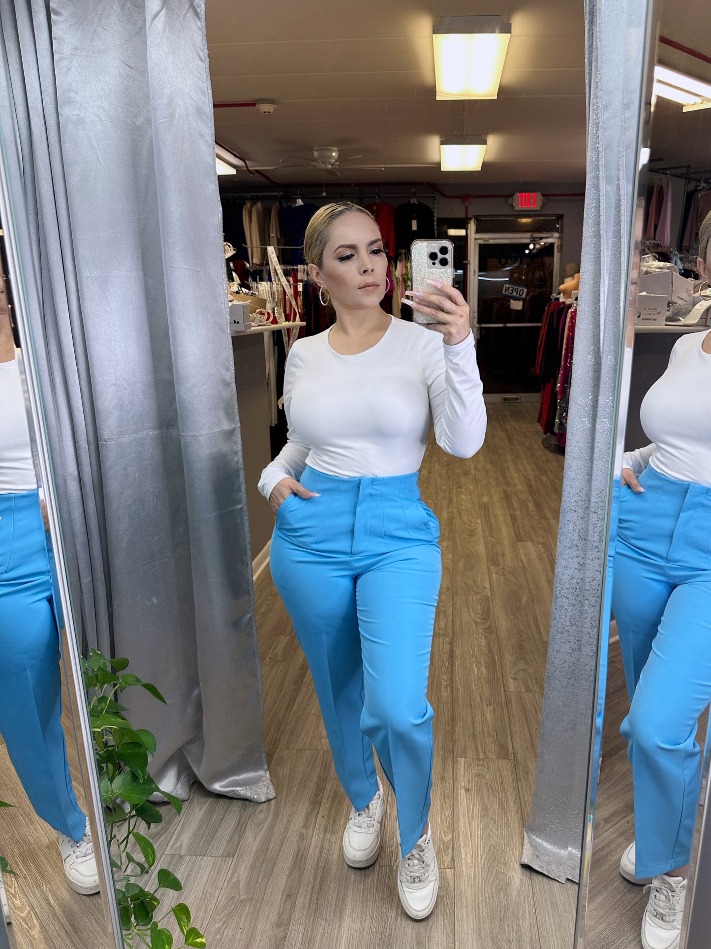 Modern Chic Pants (Blue)