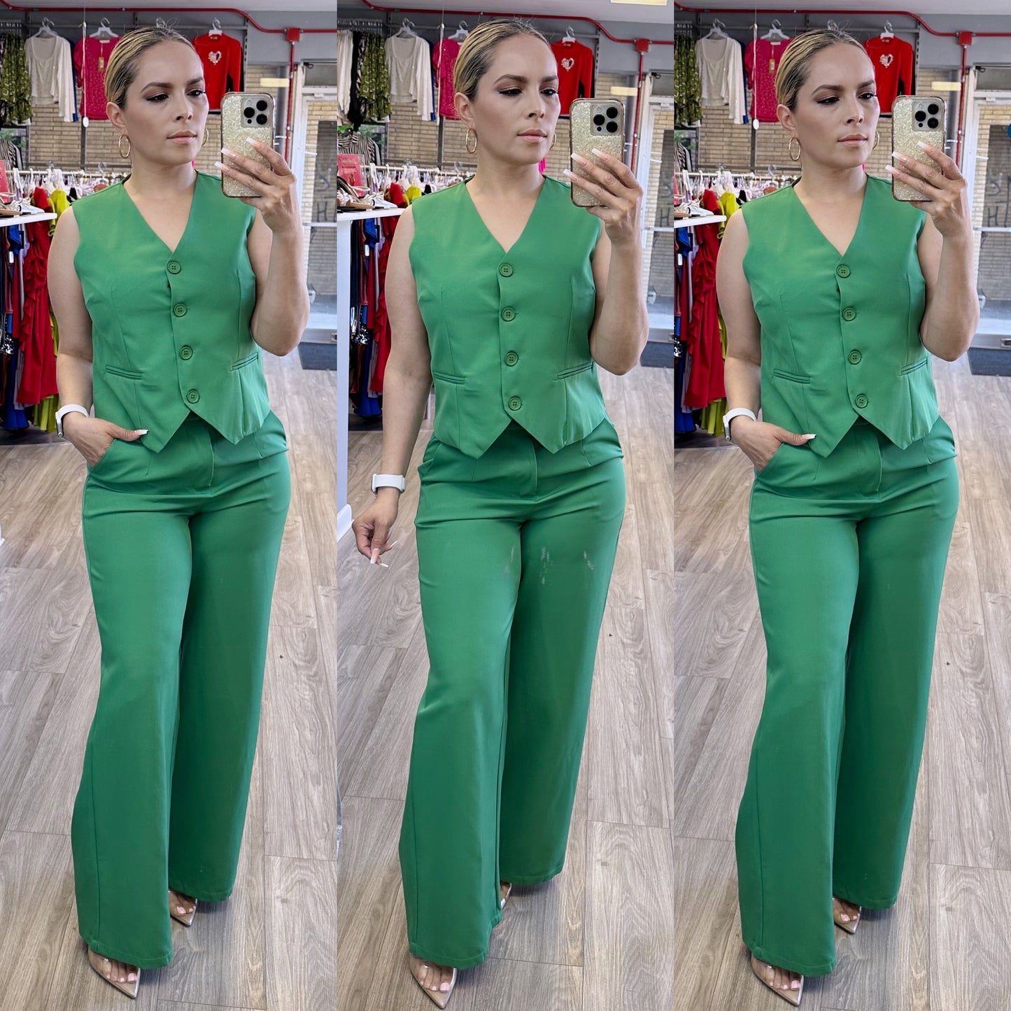 Lexie Pant Set (Green)