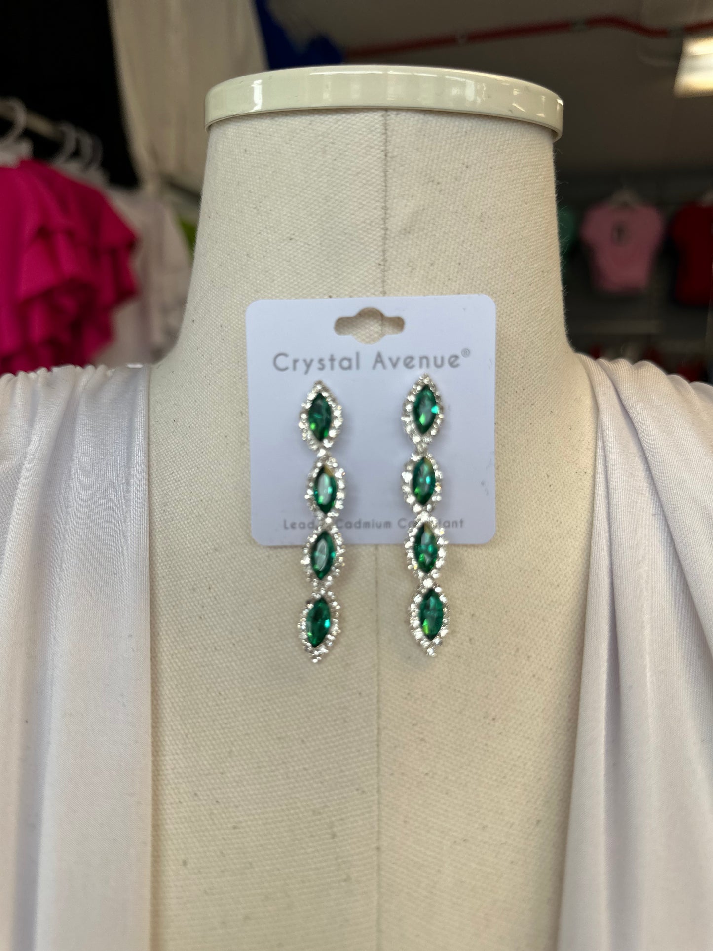 Earrings -Green