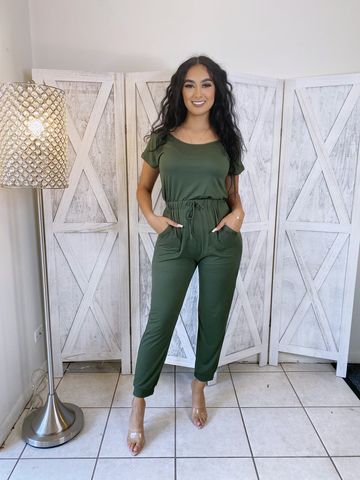 Fernanda Jumpsuit (Olive)