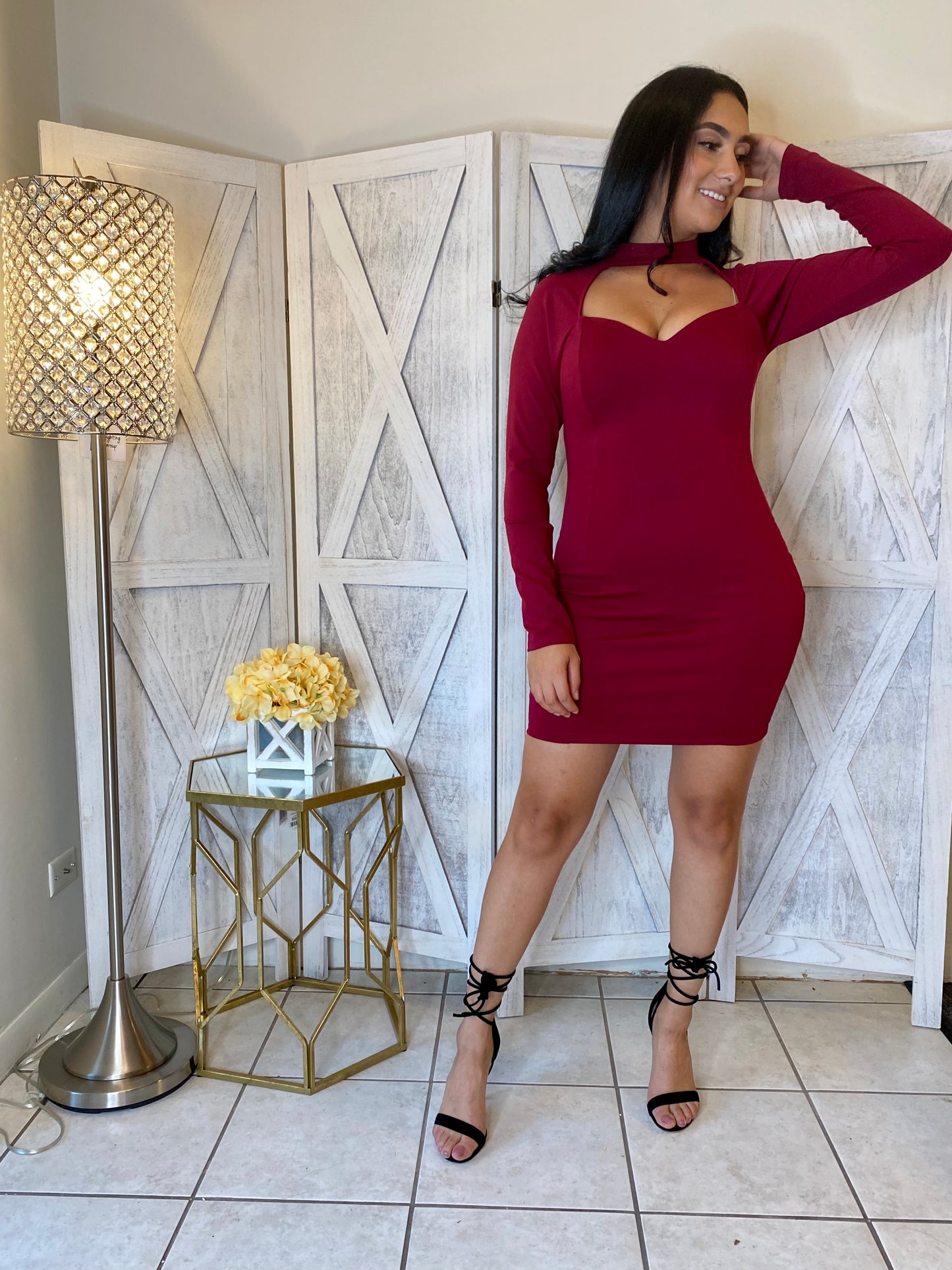 Osiris Dress (Burgundy)