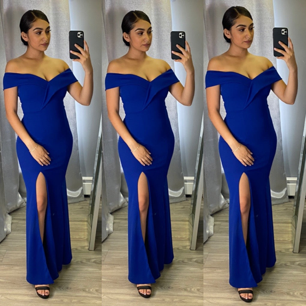 Marlene Dress -Royal