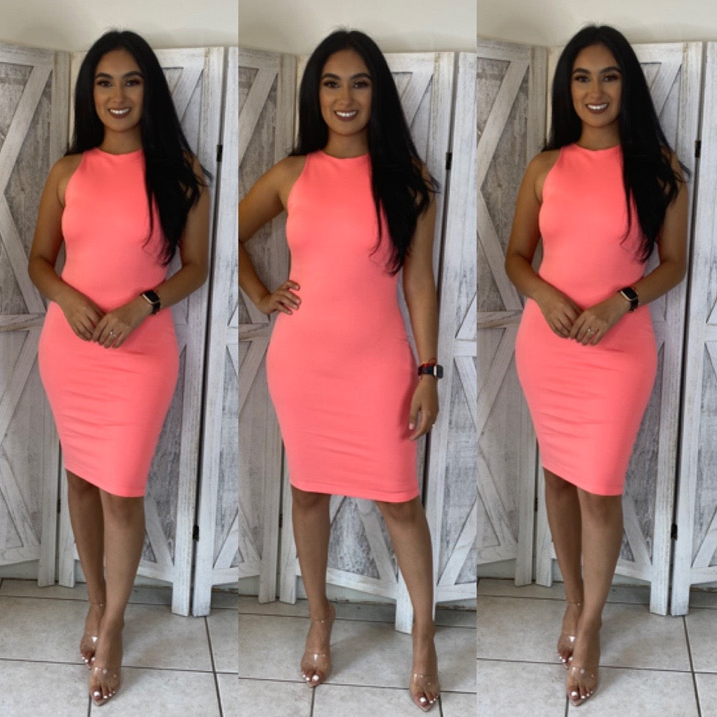 Kimberly Dress (Coral)