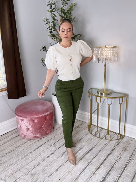 Signed & Sealed Skinny Pants (Olive)