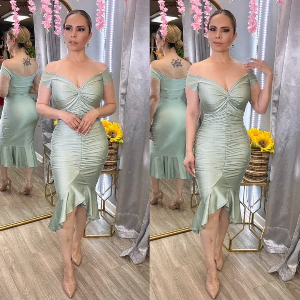 Anadela Dress (Sage)