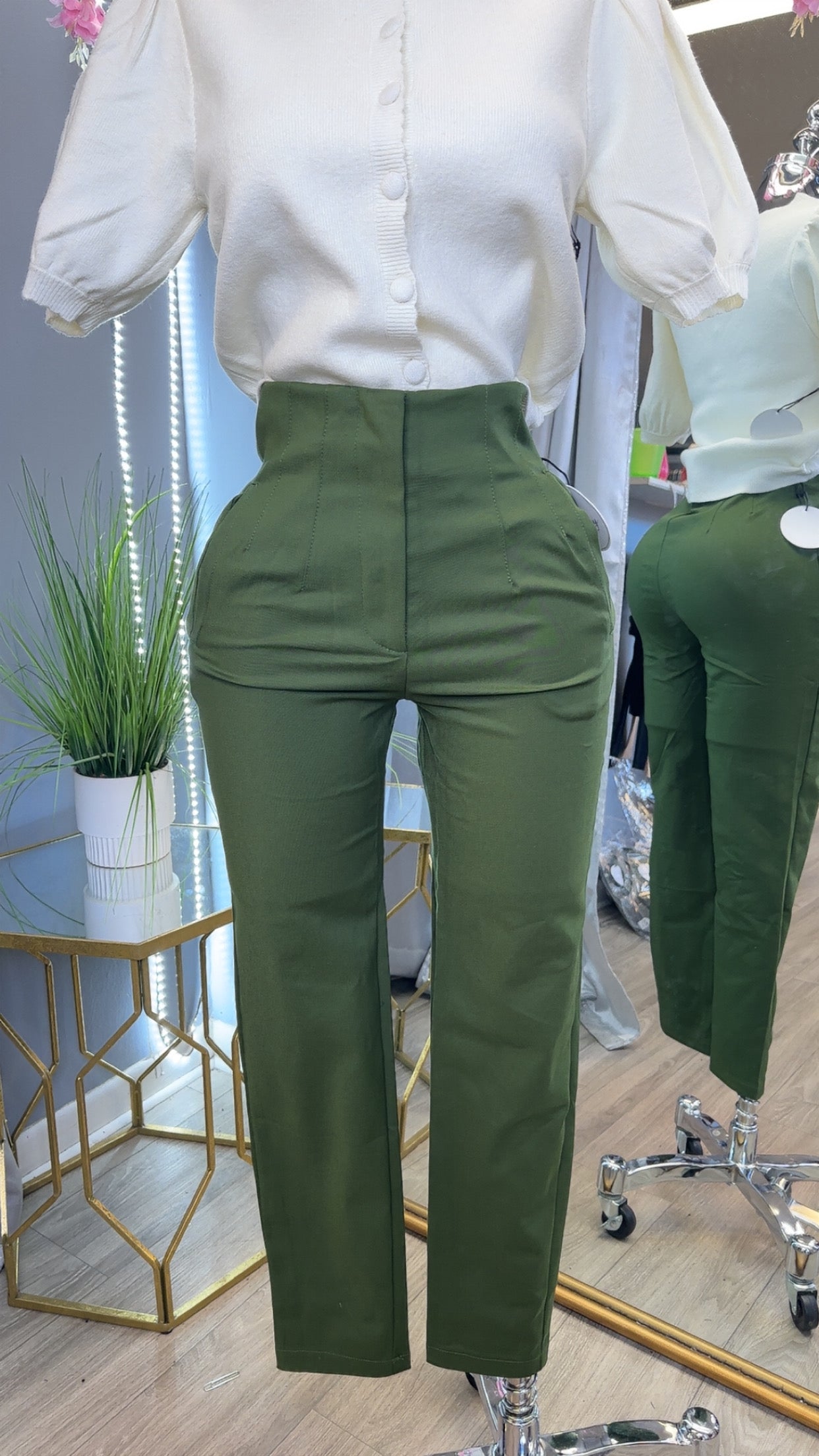 Signed & Sealed Skinny Pants (Olive)