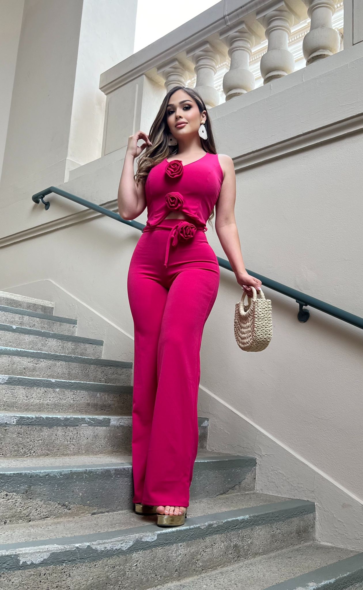 Nohely Set (Fuchsia)