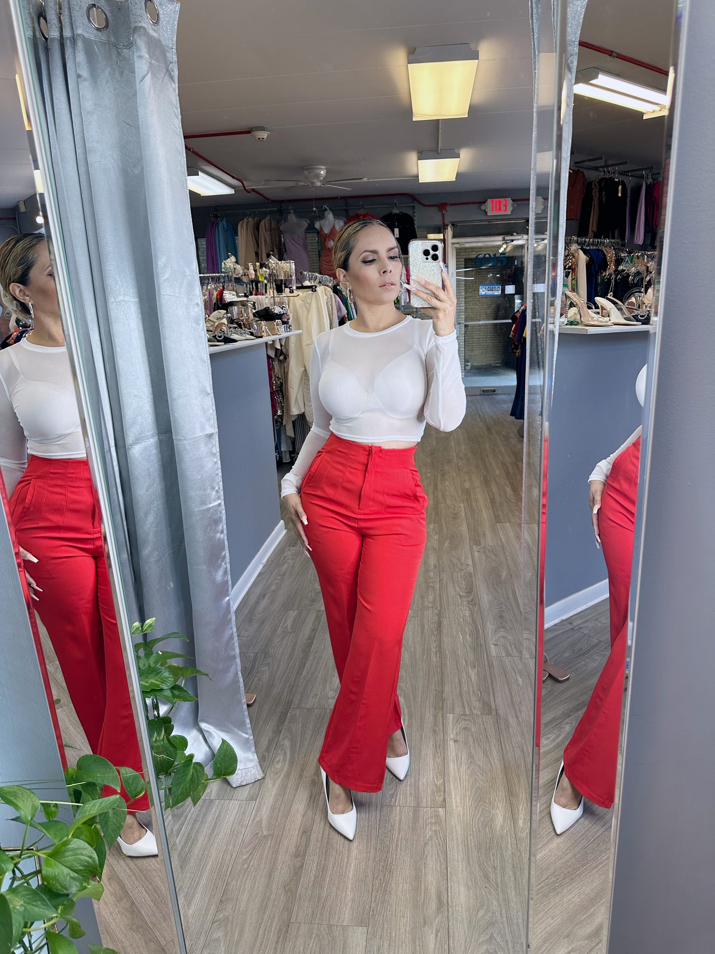 Modern Chic Pants (Red)