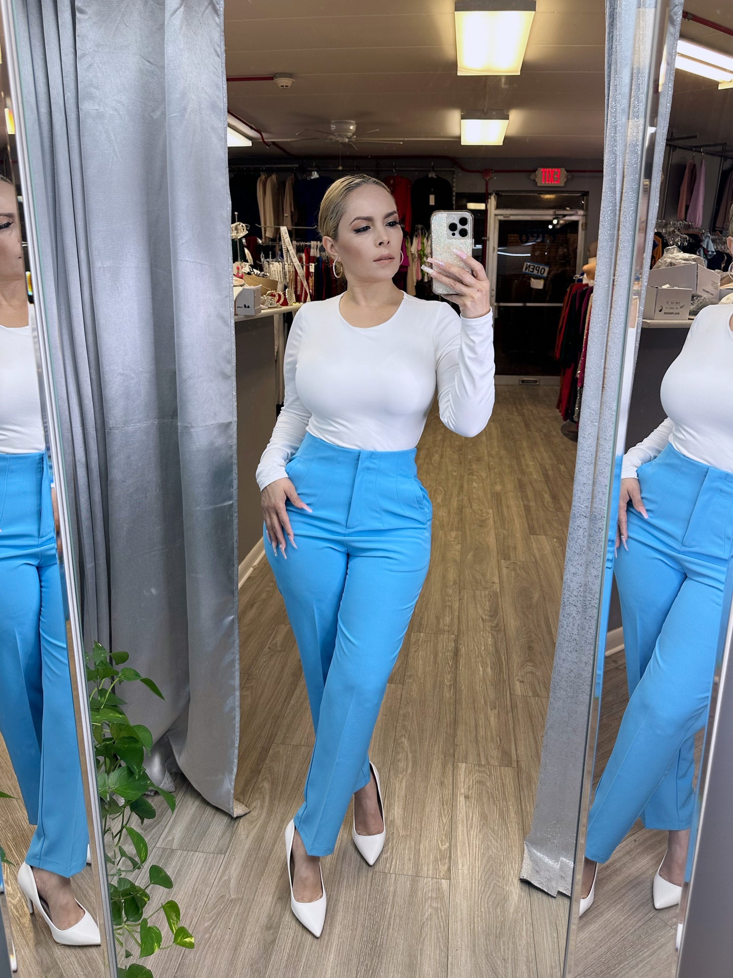 Modern Chic Pants (Blue)