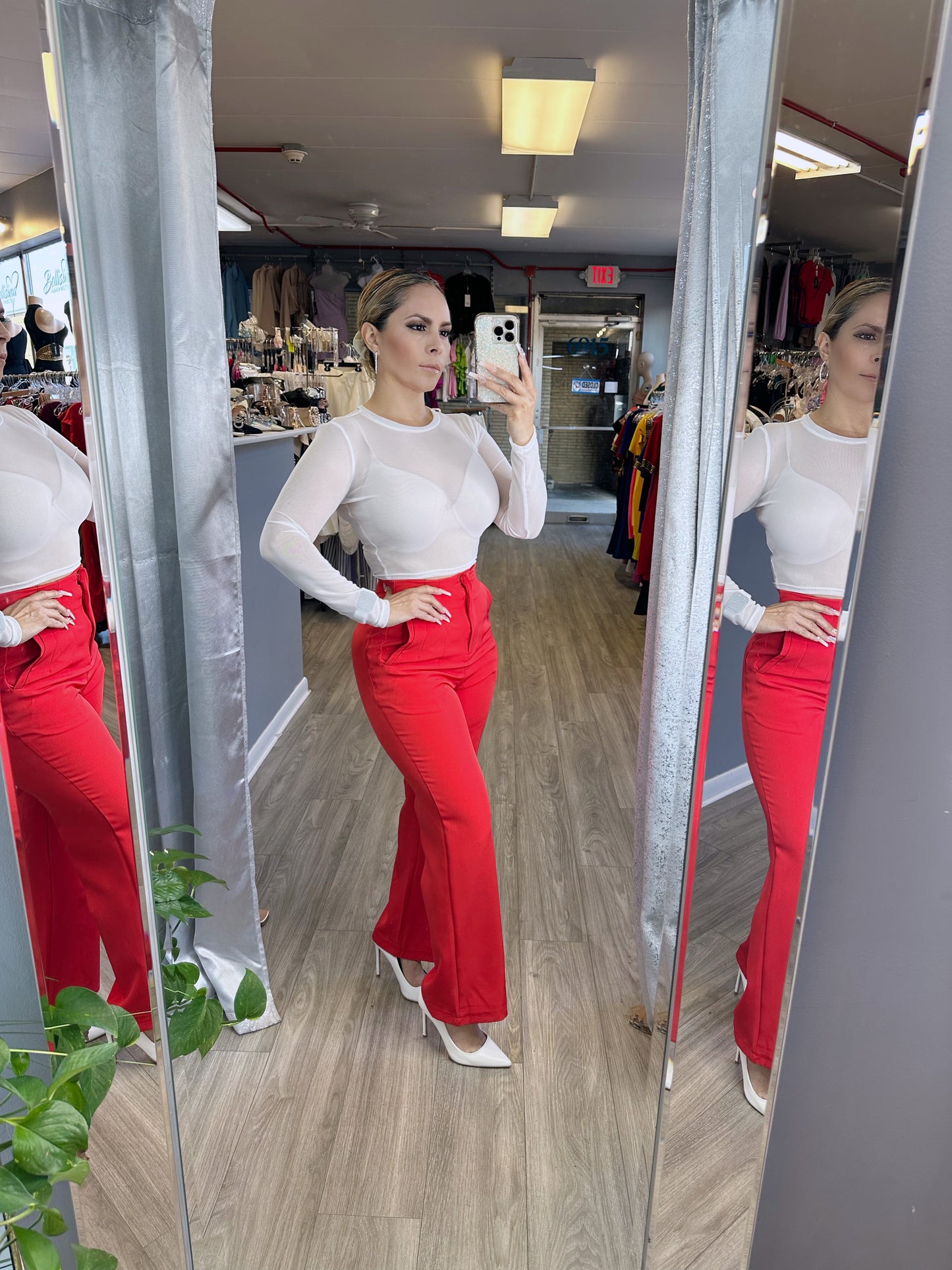 Modern Chic Pants (Red)
