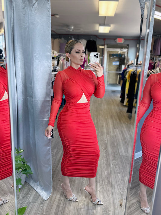 Kaci Dress - Red