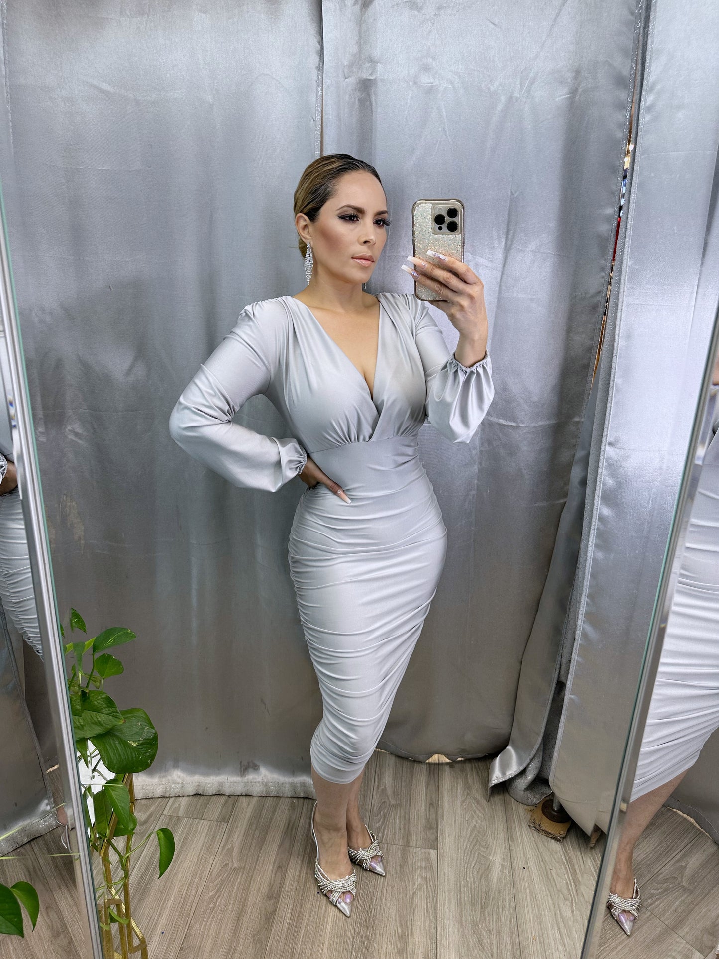 Keily Dress (Silver)