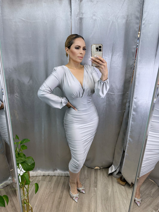 Keily Dress (Silver)