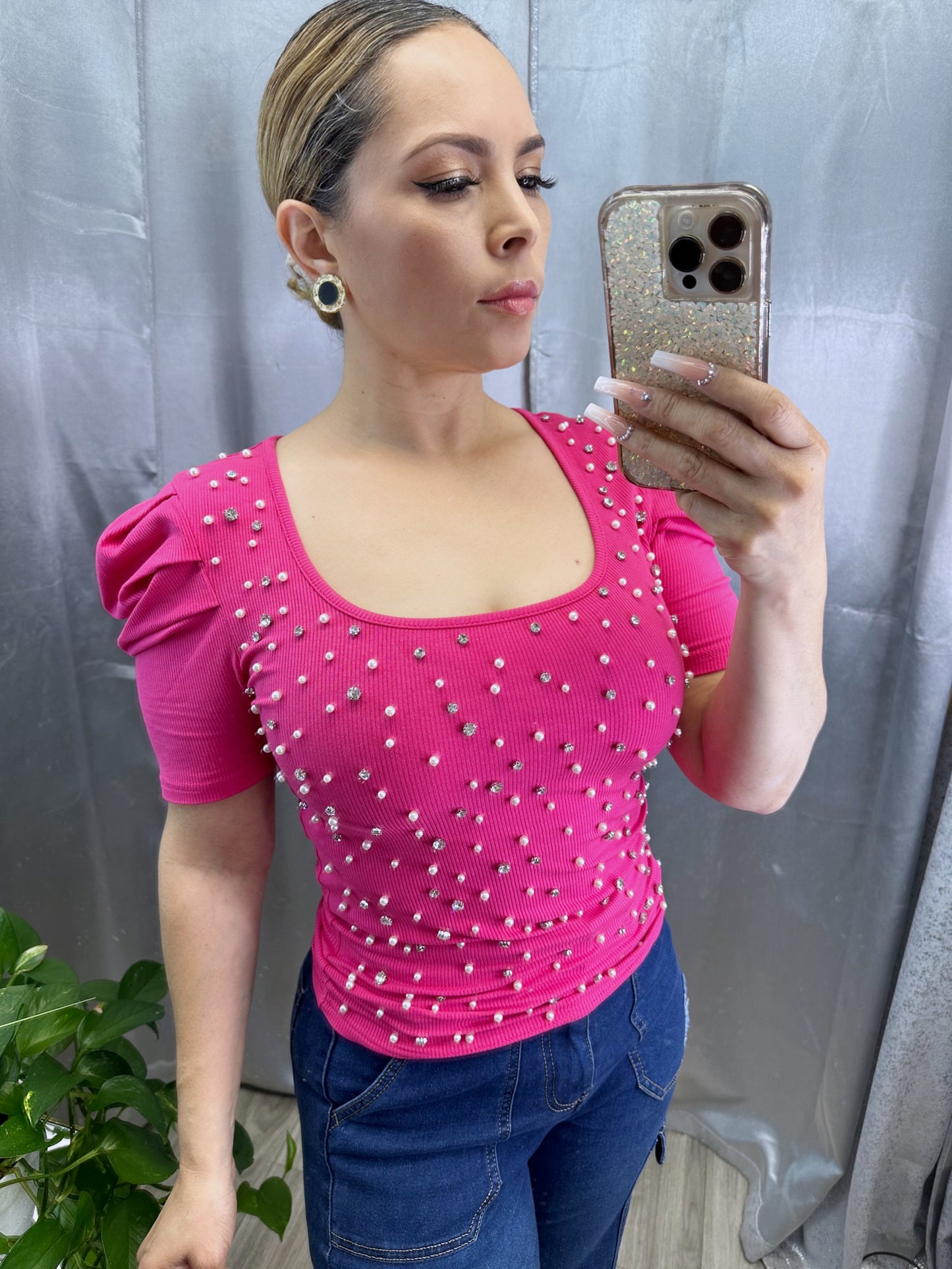 Olivia Top (Fuchsia)