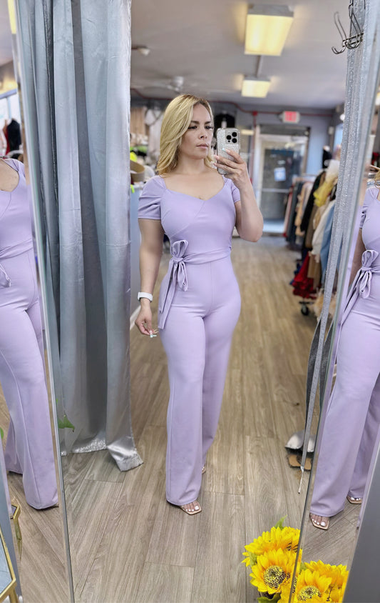 Royal Throne Jumpsuit (Lavender)