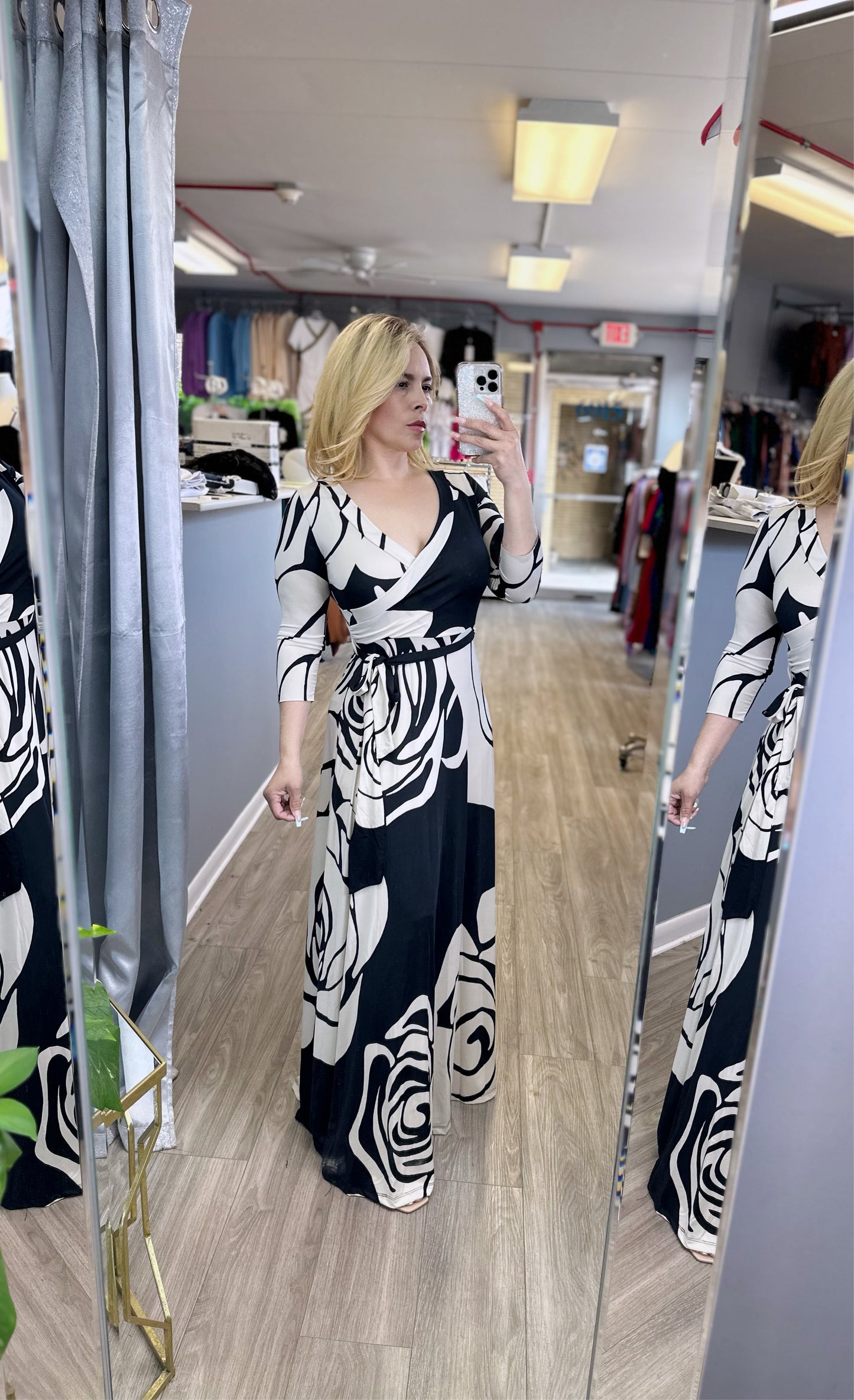 White Rose Maxi Dress