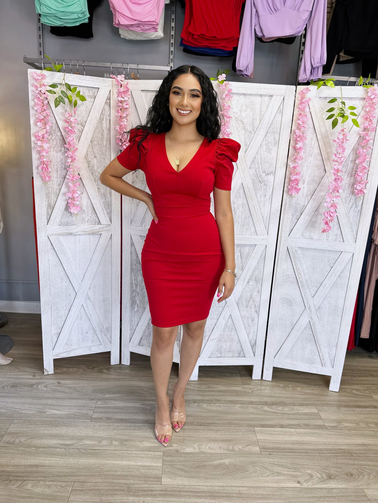 Total Flirt Dress (Red)