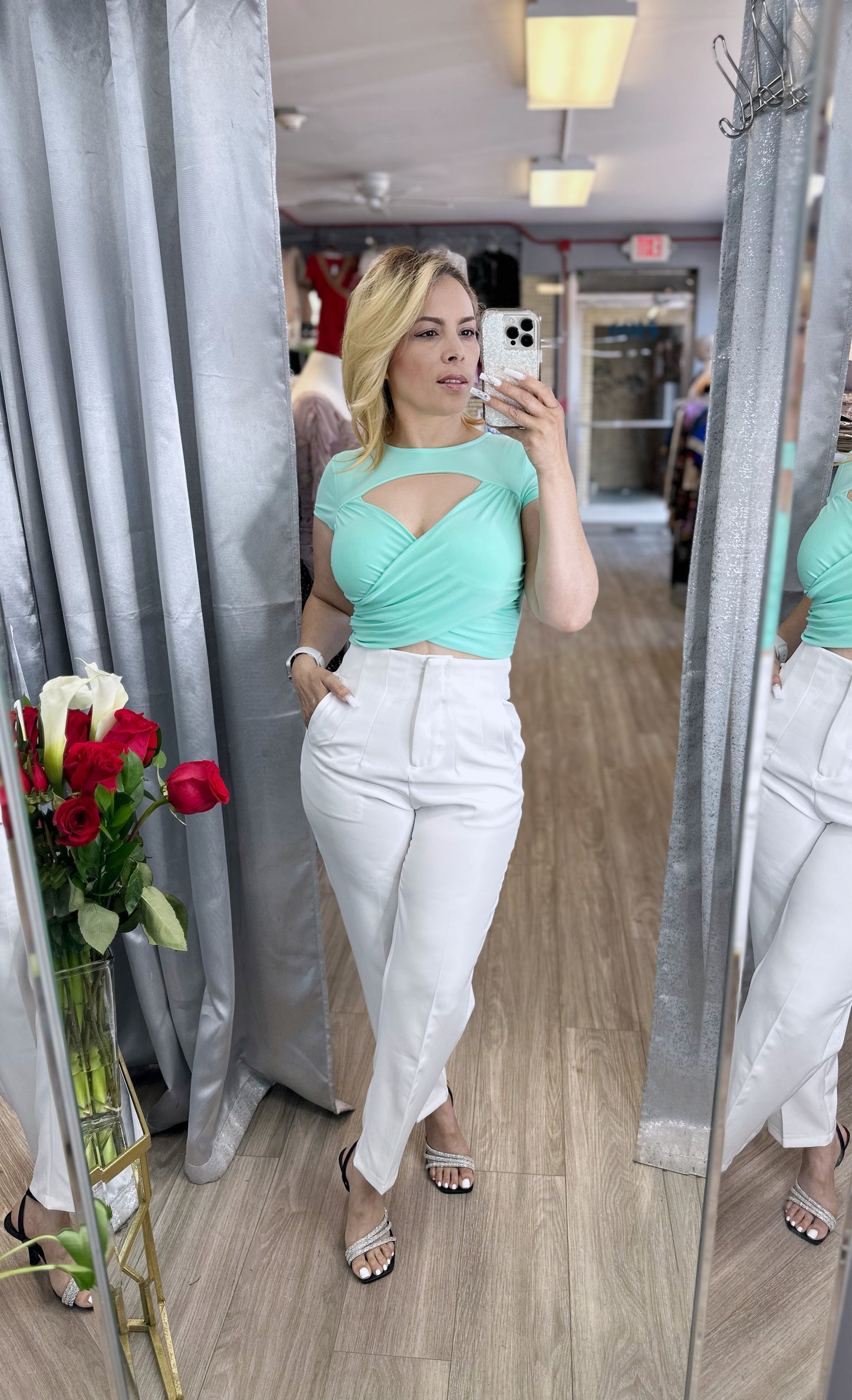 Sebastiana Top (Mint)