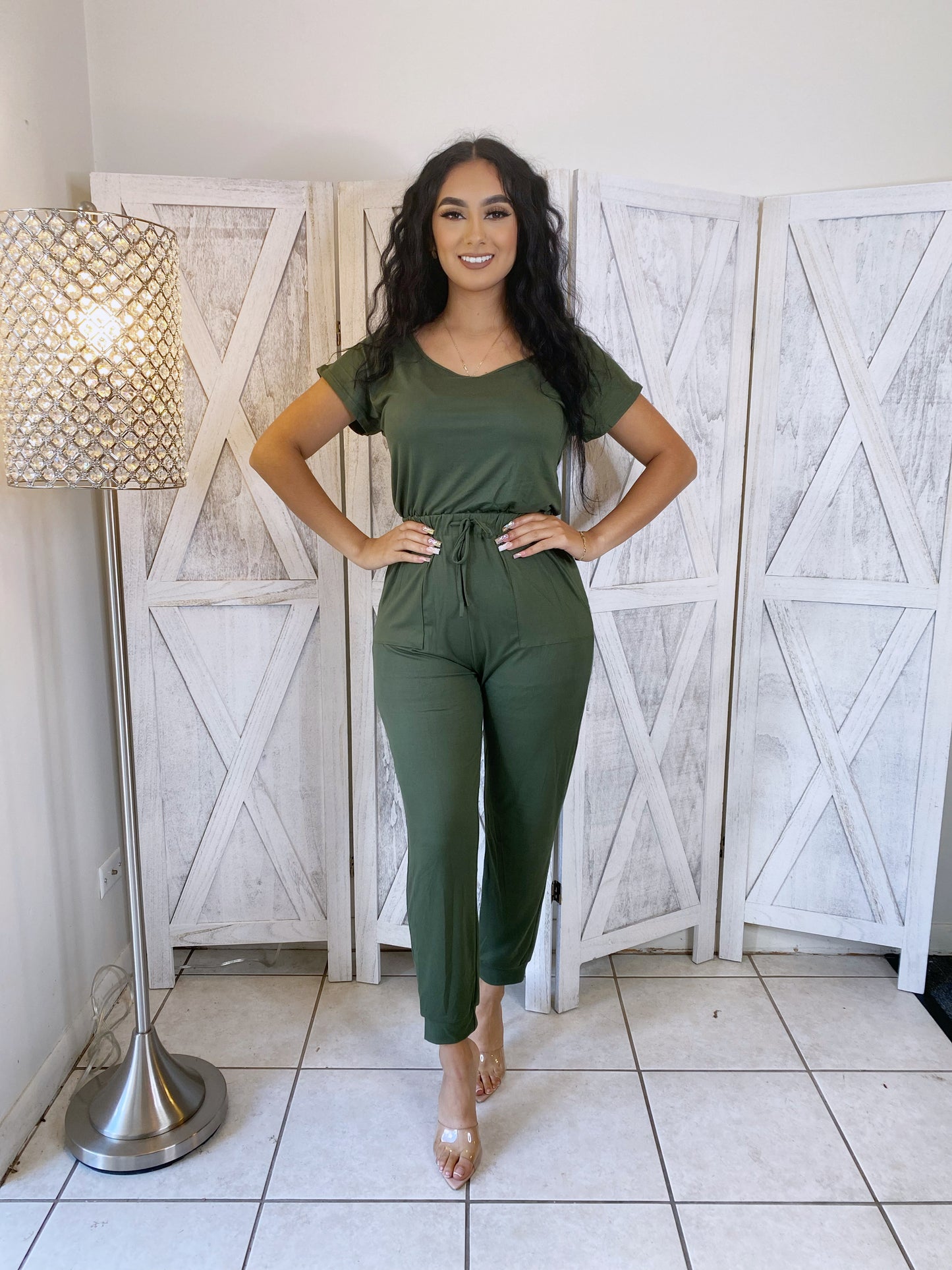 Fernanda Jumpsuit (Olive)