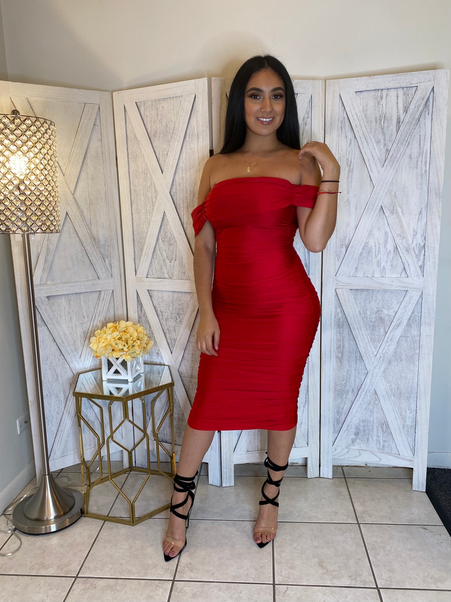 Priscilla Dress (Red)