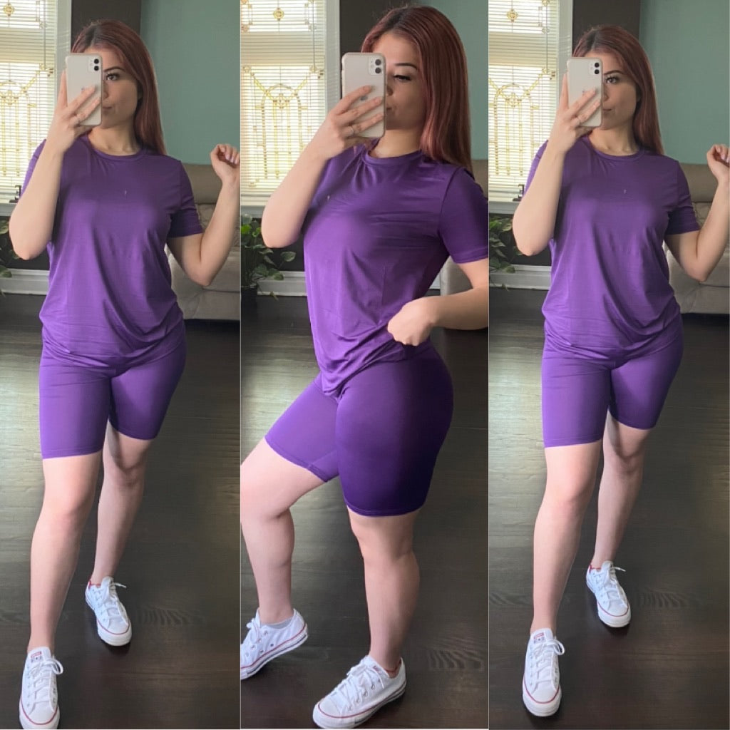 Arya Short Set (Purple)