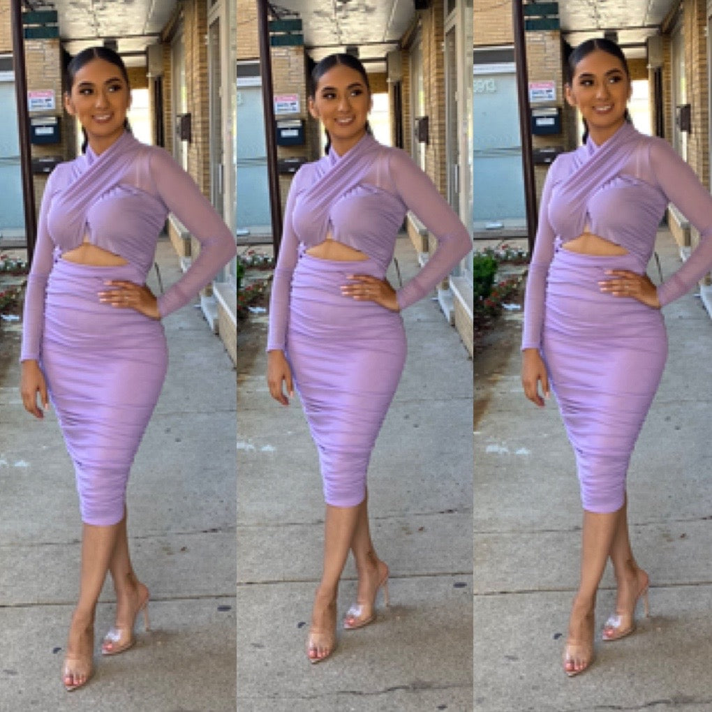 Kaci Dress - Lavender