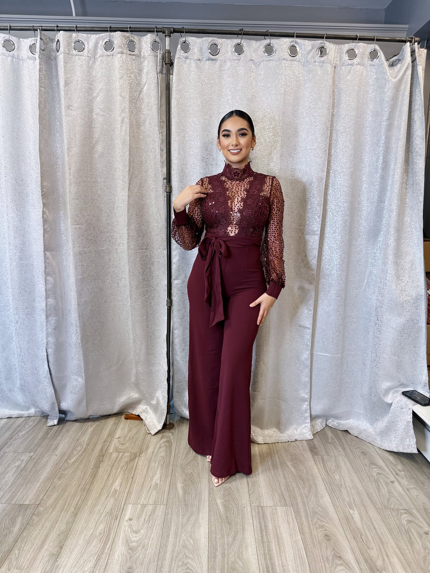 Nelsy Jumpsuit (Wine)