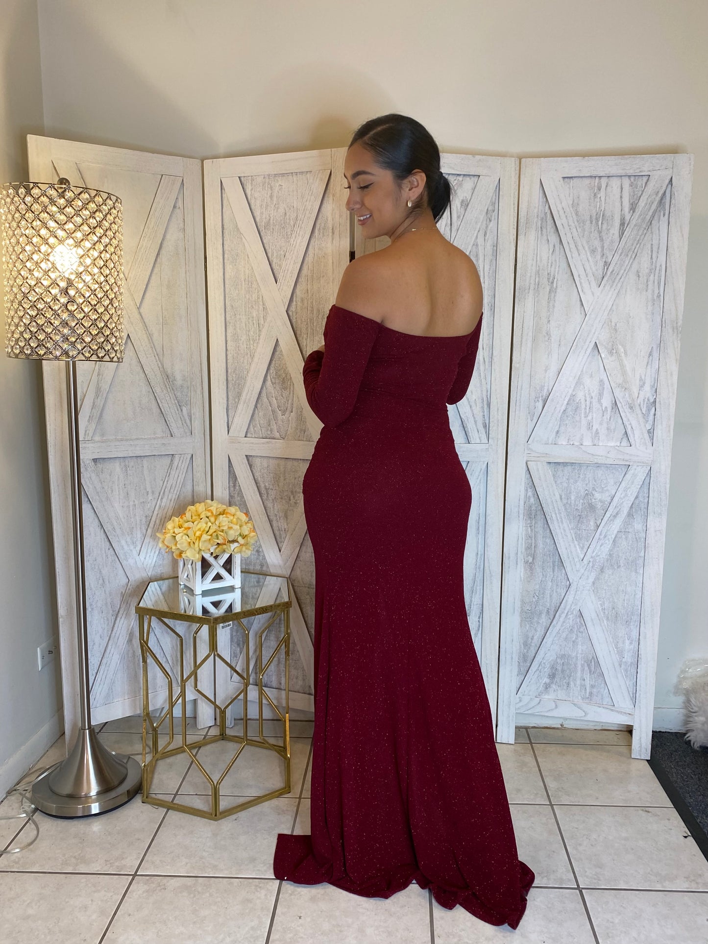 Ericka Dress (Burgundy)
