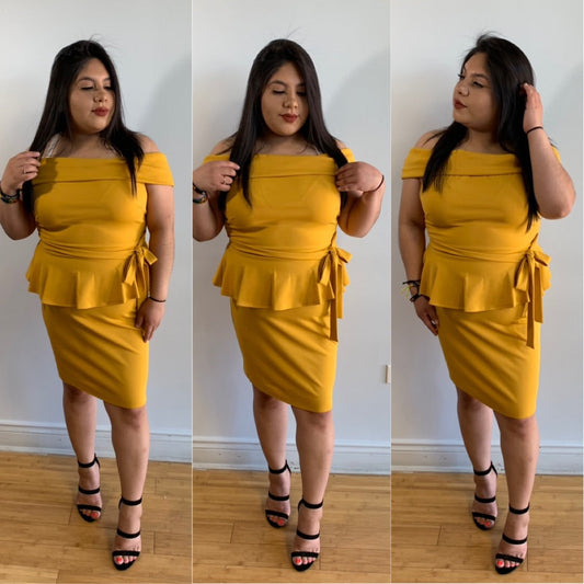 One Sweet Day Dress (Mustard)