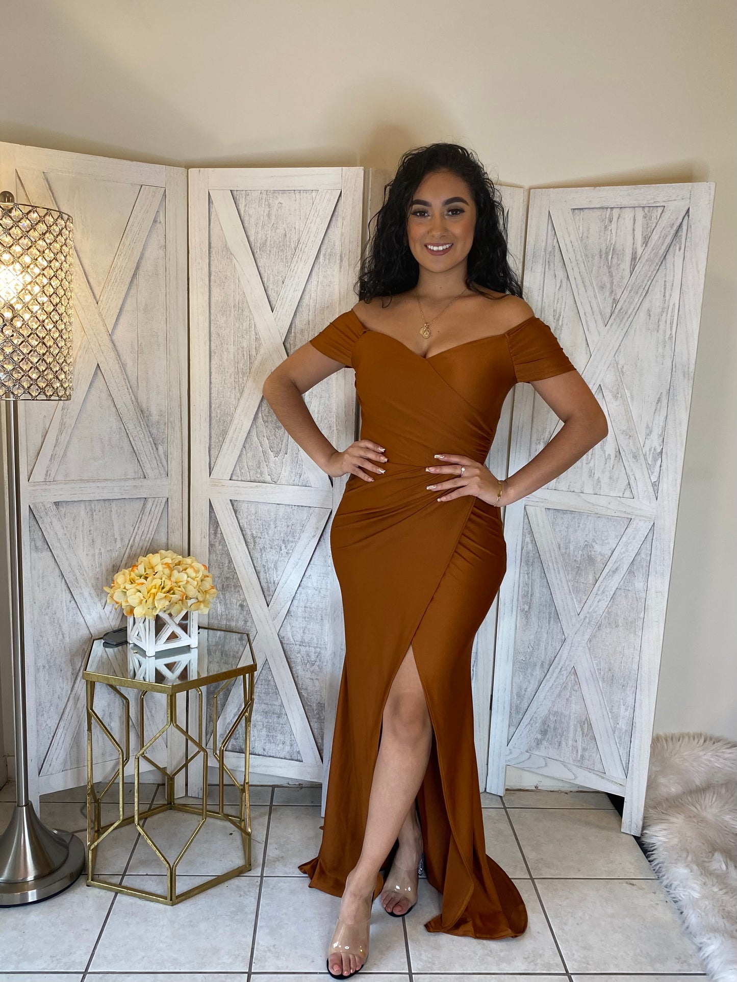 Veronica Dress (Copper)