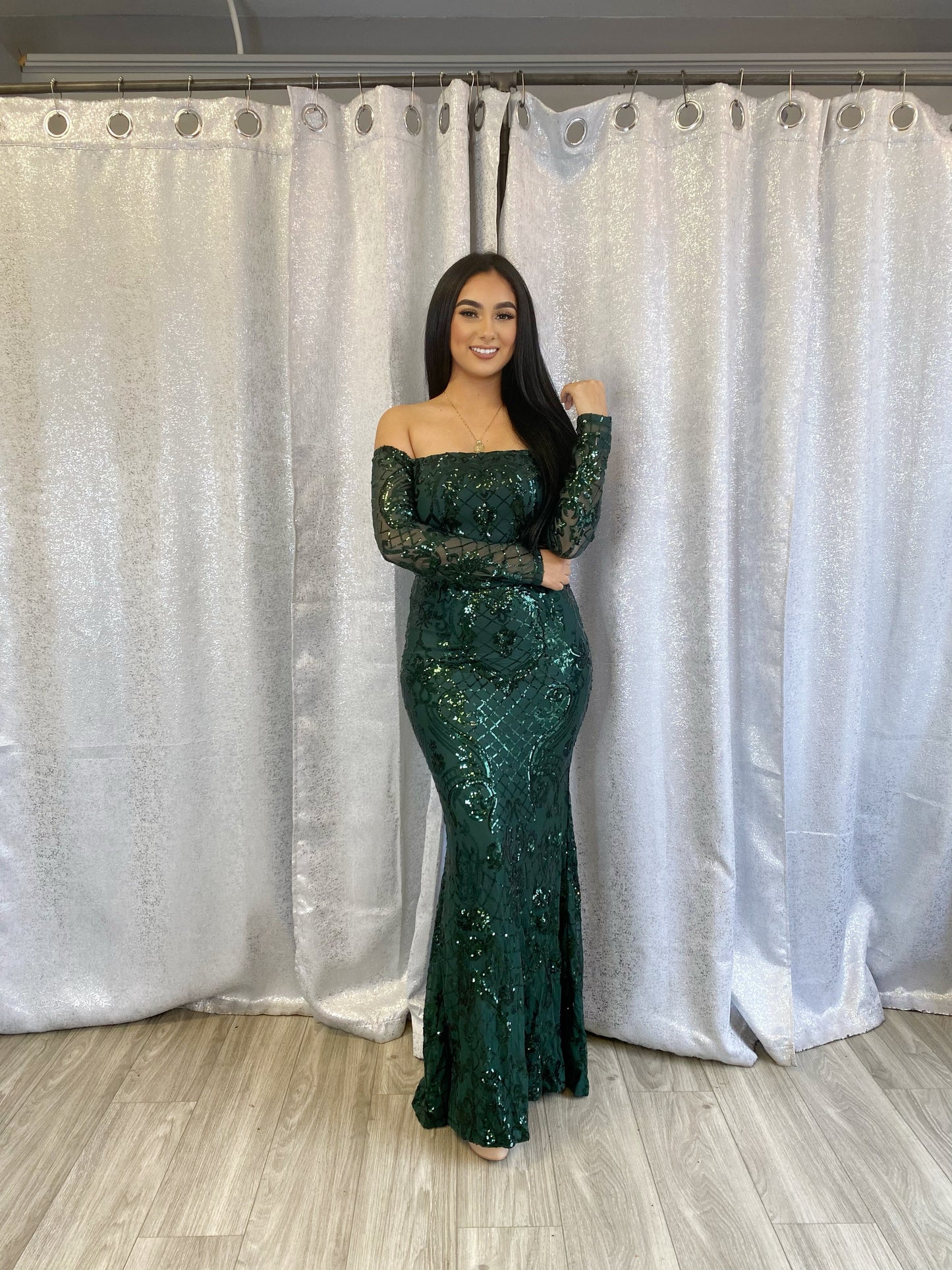 Elizabeth Gala Dress (Green)