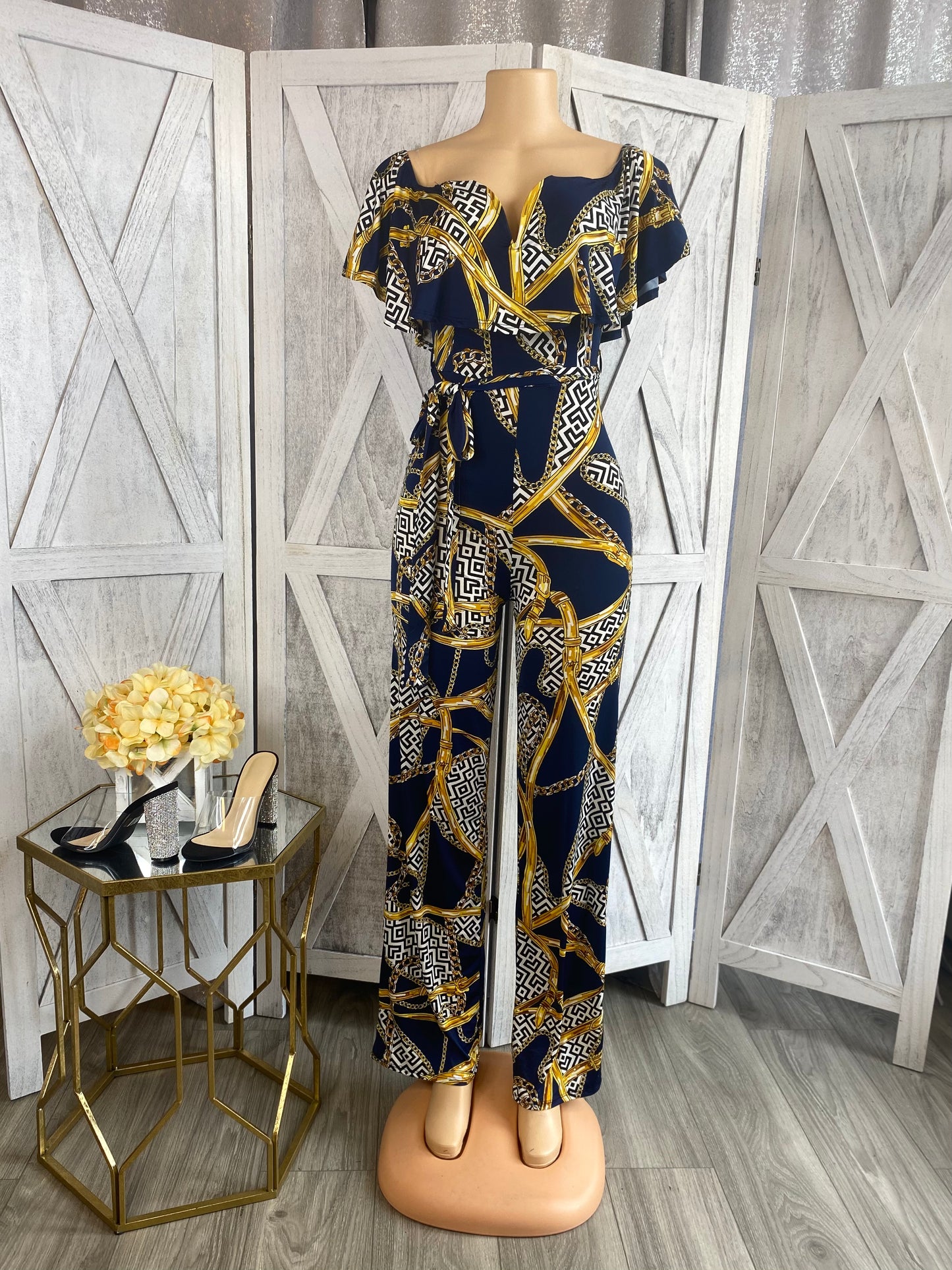 Weekend Off Jumpsuit - Navy