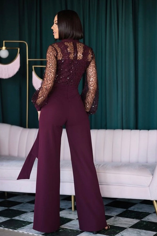 Nelsy Jumpsuit (Wine)