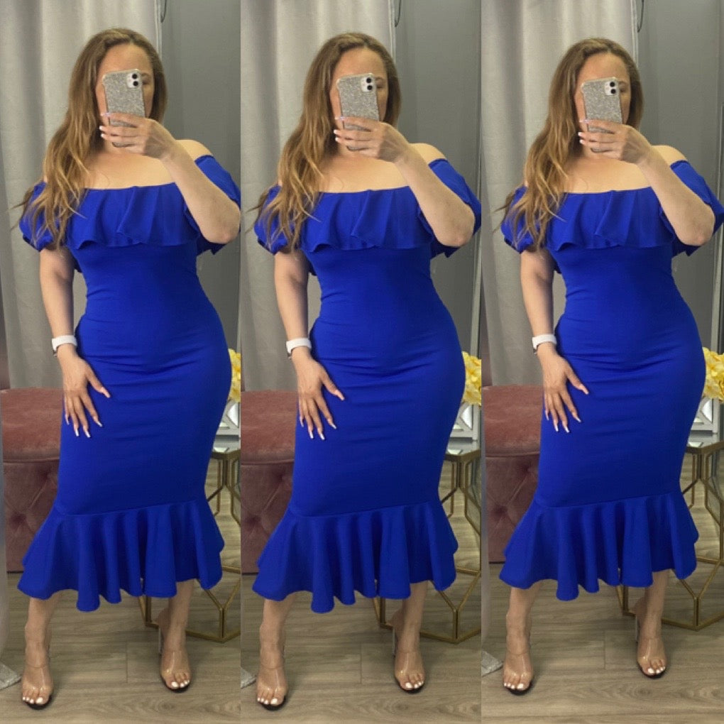 Clarissa Dress -Royal