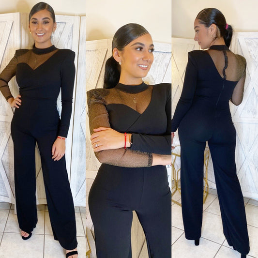 Dolores Jumpsuit (Gold/Black)