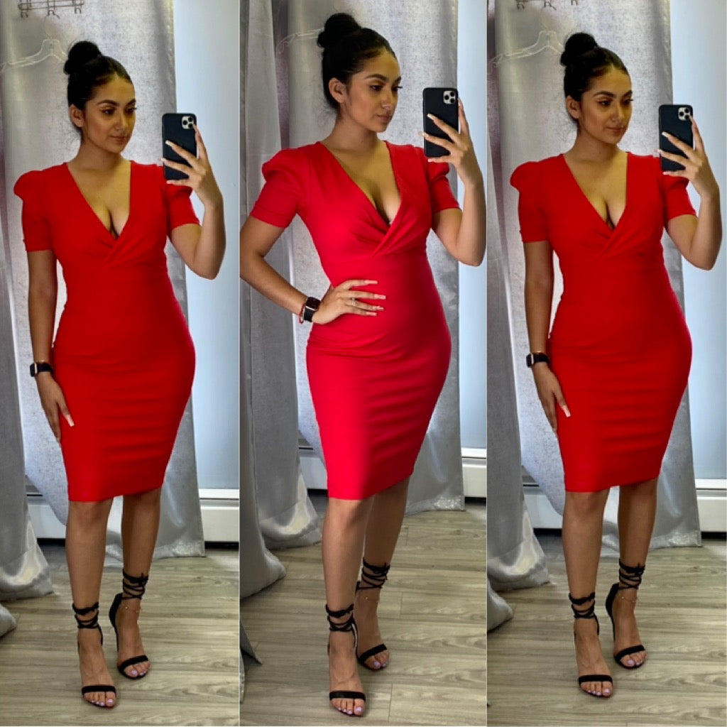 Amelia Dress (Red)