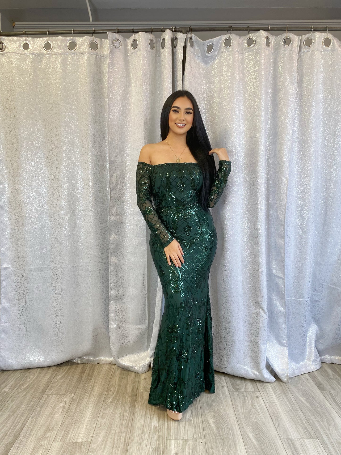 Elizabeth Gala Dress (Green)