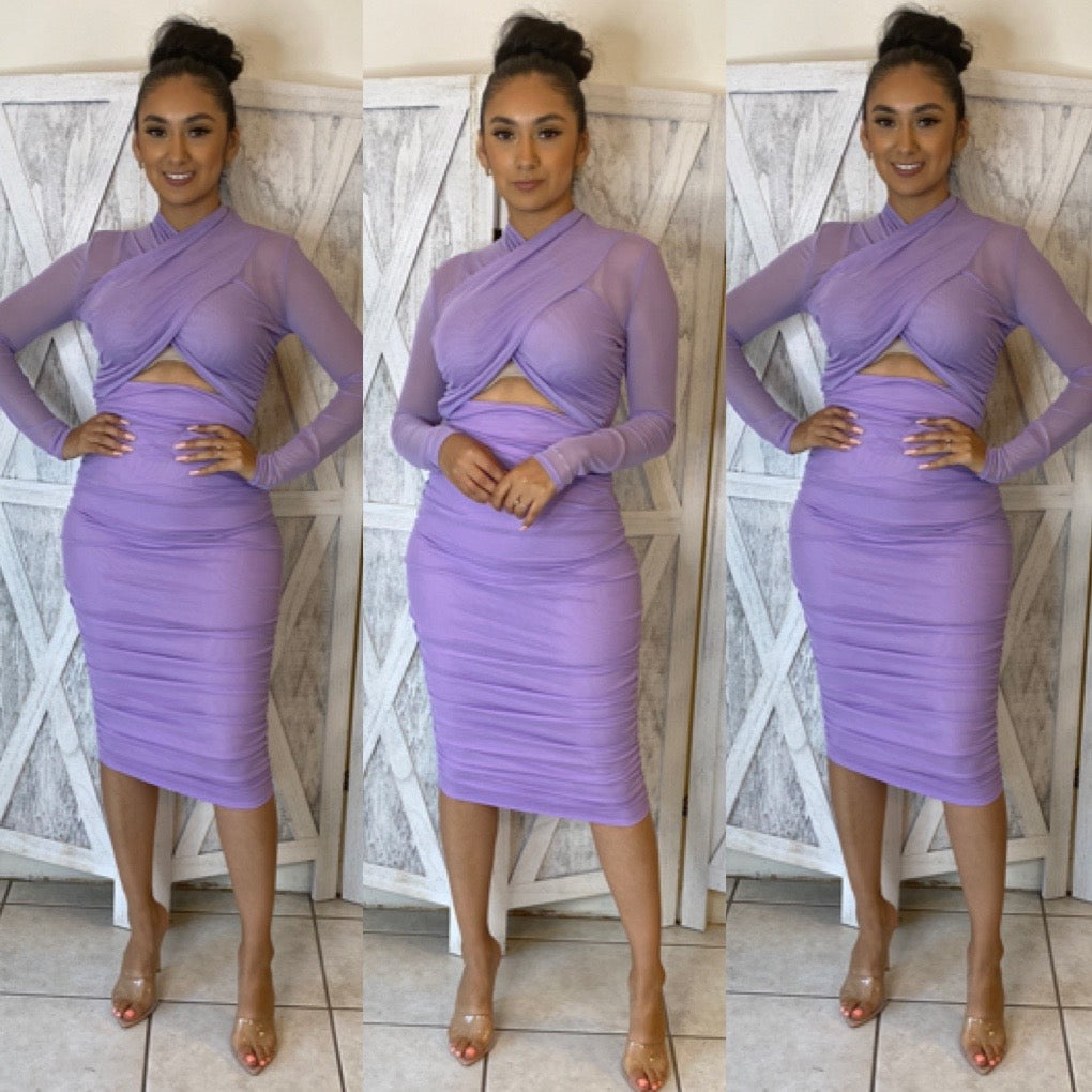 Kaci Dress - Lavender