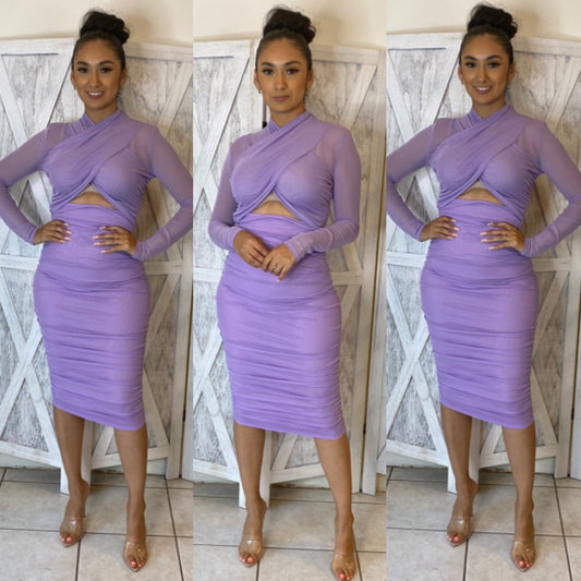 Kaci Dress - Lavender