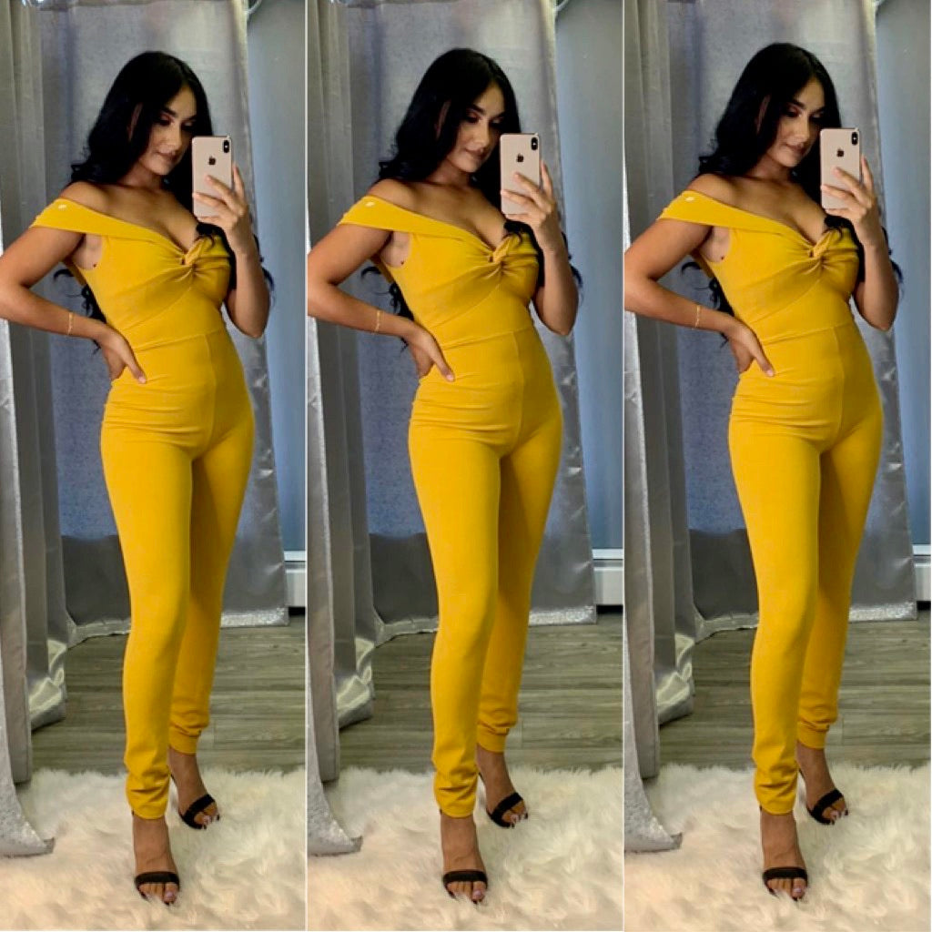Celina Jumpsuit (Mustard)
