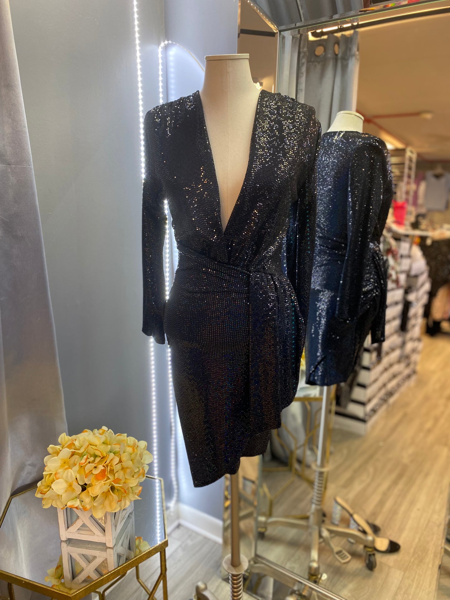 Trinity Dress - Black Multi