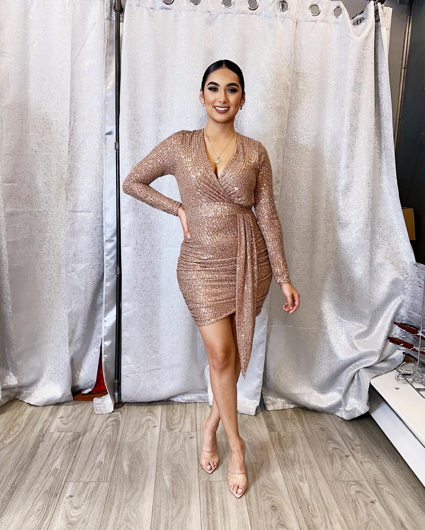 Leilani Sequin Dress (Gold)