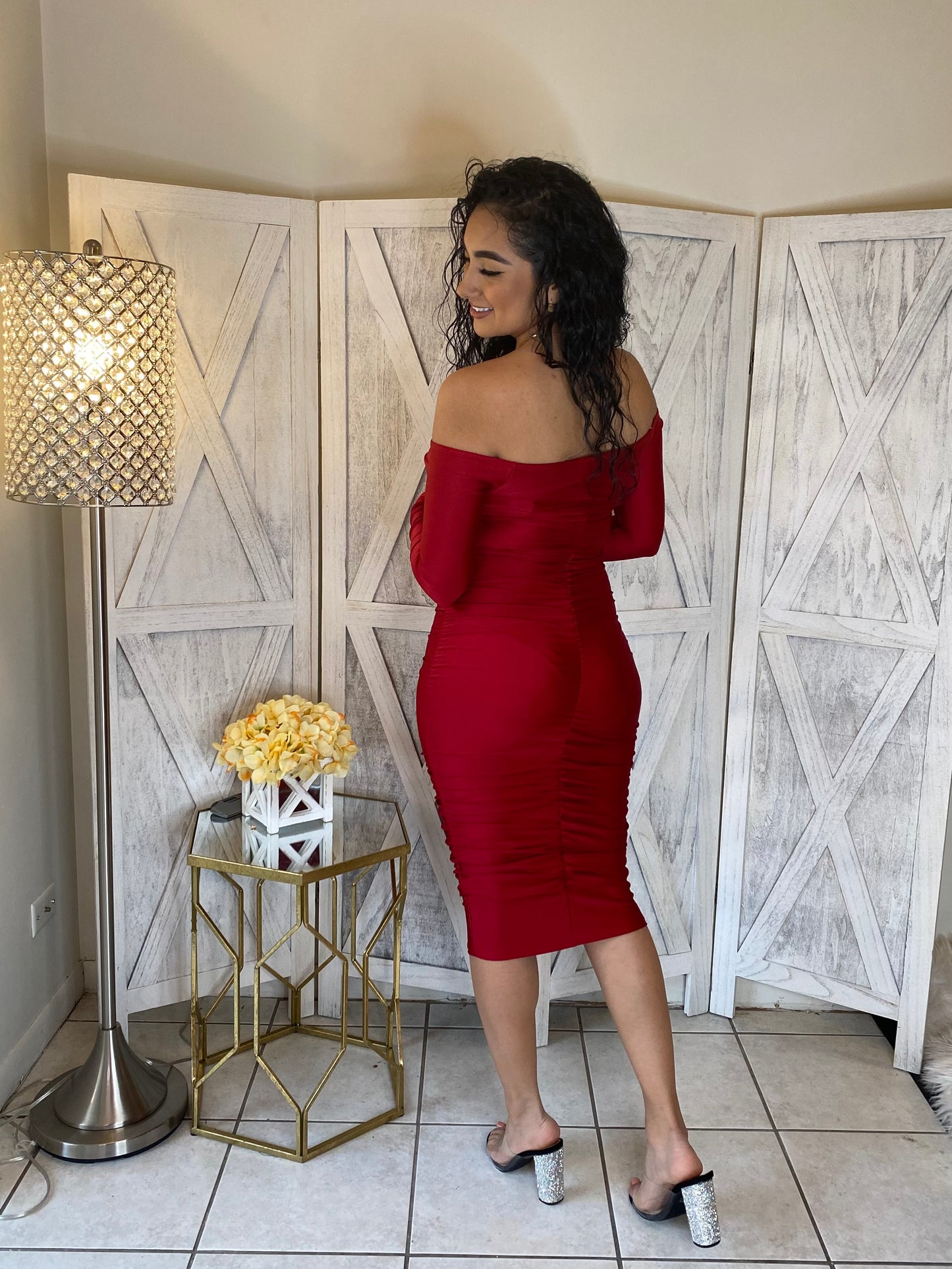 Marquee Dress (Burgundy)