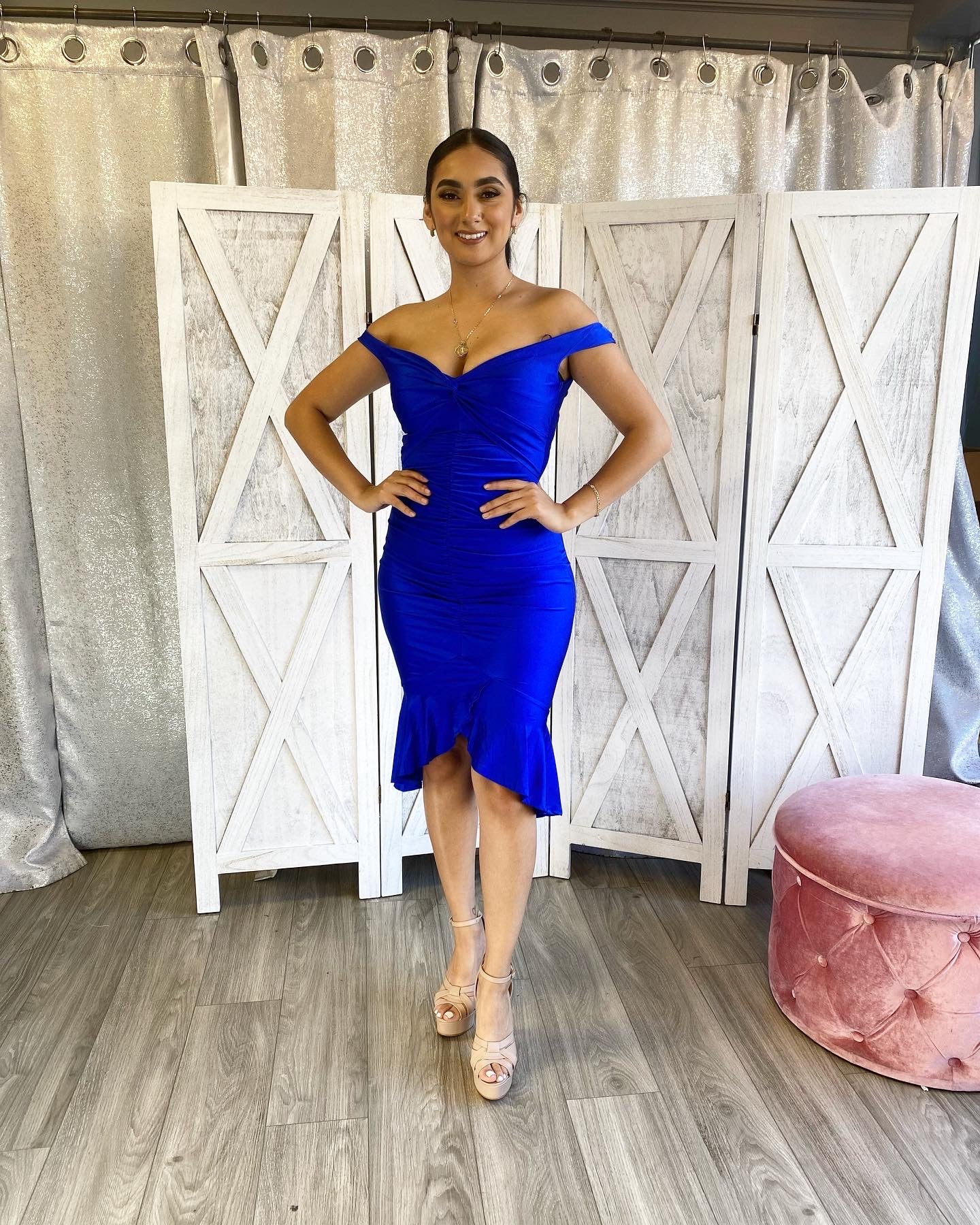 Delaney Dress (Royal)