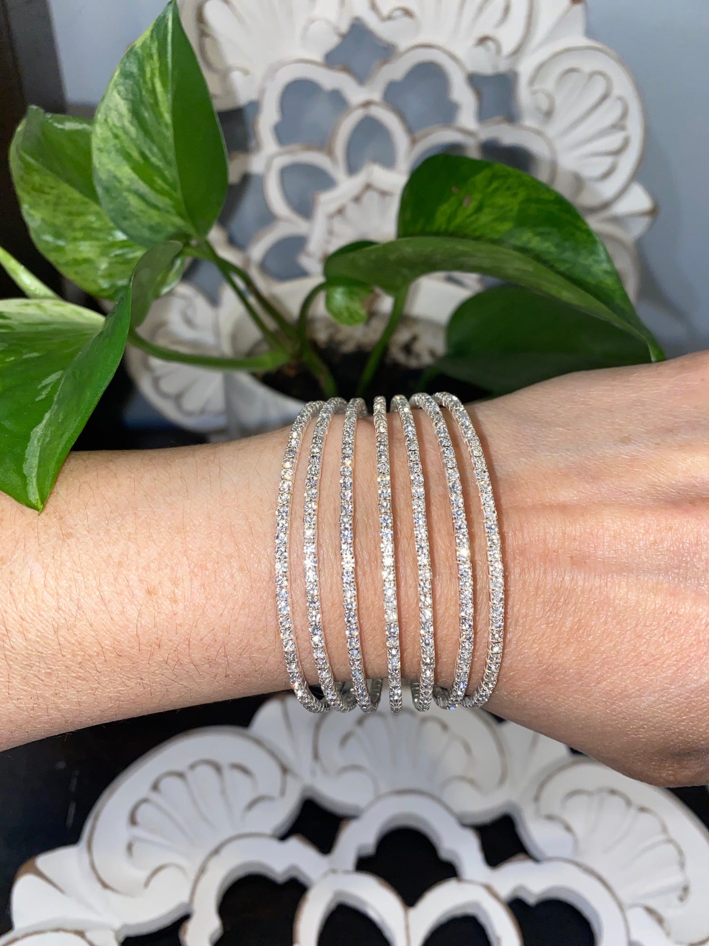 Bracelet 7 Rings - Silver